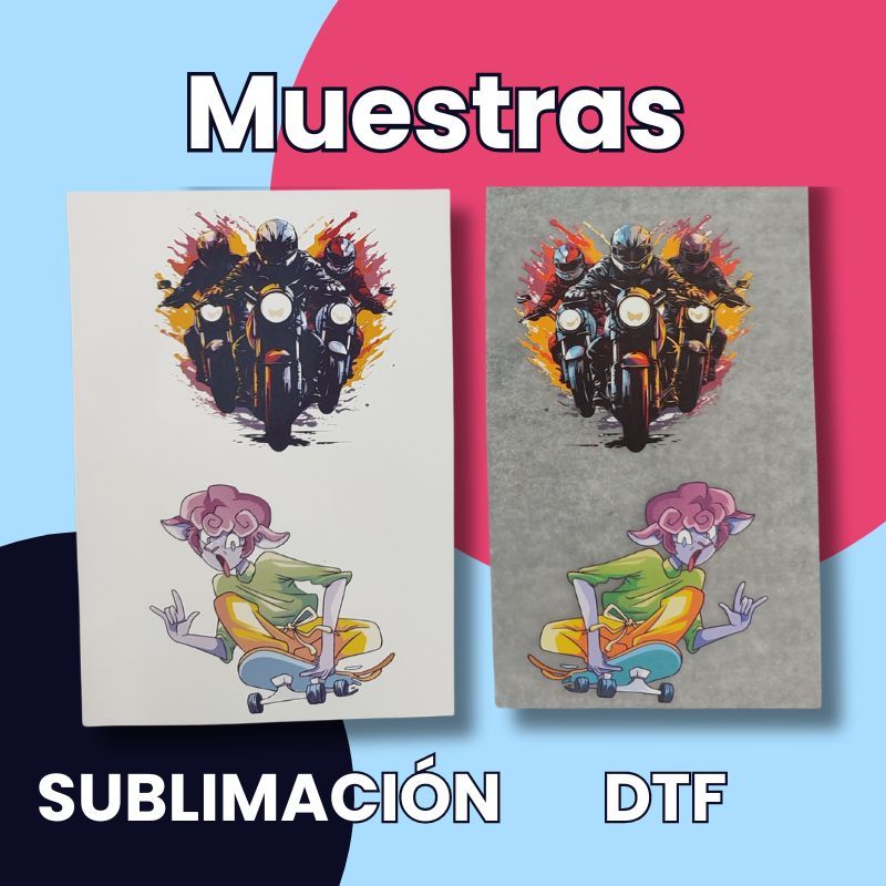 muestras dtf y sublimación ofertadtf
